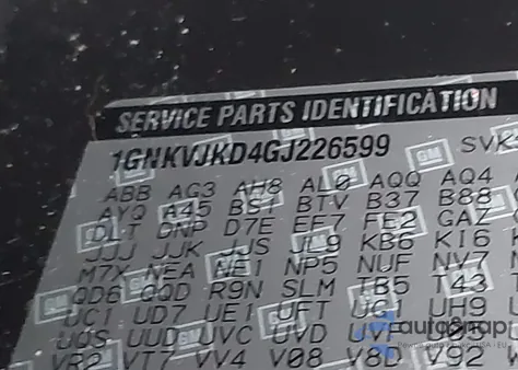 2016 Chevrolet Traverse Ltz из США, поврежденный, VIN 1GNKVJKD4GJ226599